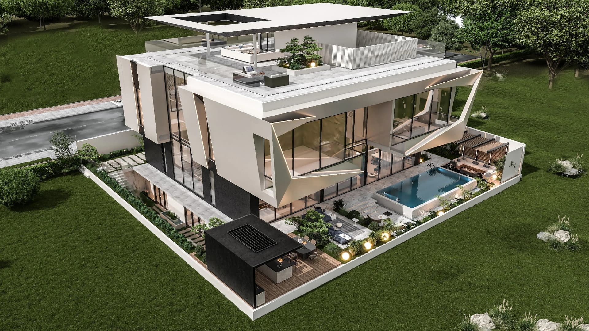 يقوم المهندس المعماري بمراجعة خطط المشروع وضمان الامتثال للتصميم في الموقع.