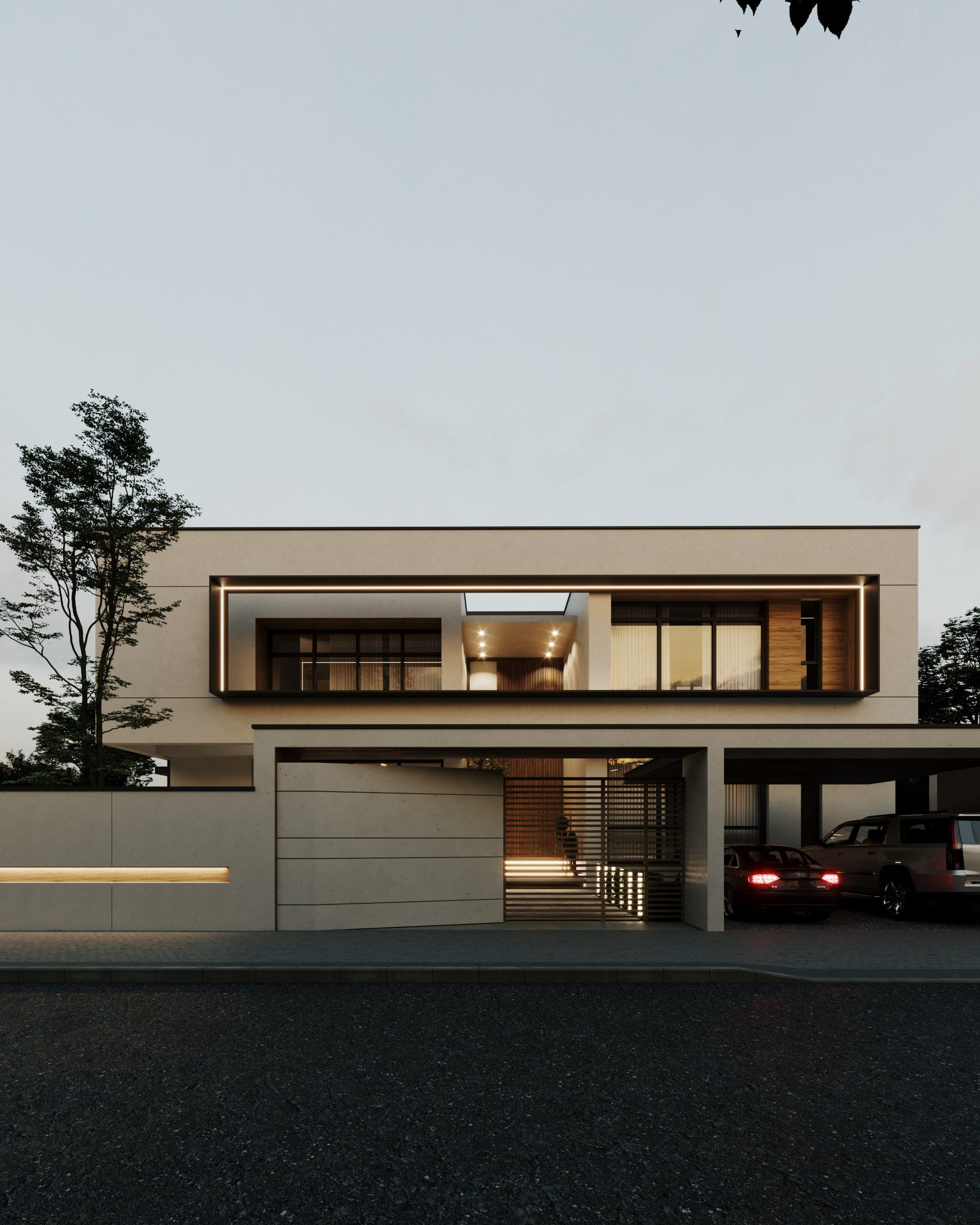 Villa Design Modern Minimalist by DAT