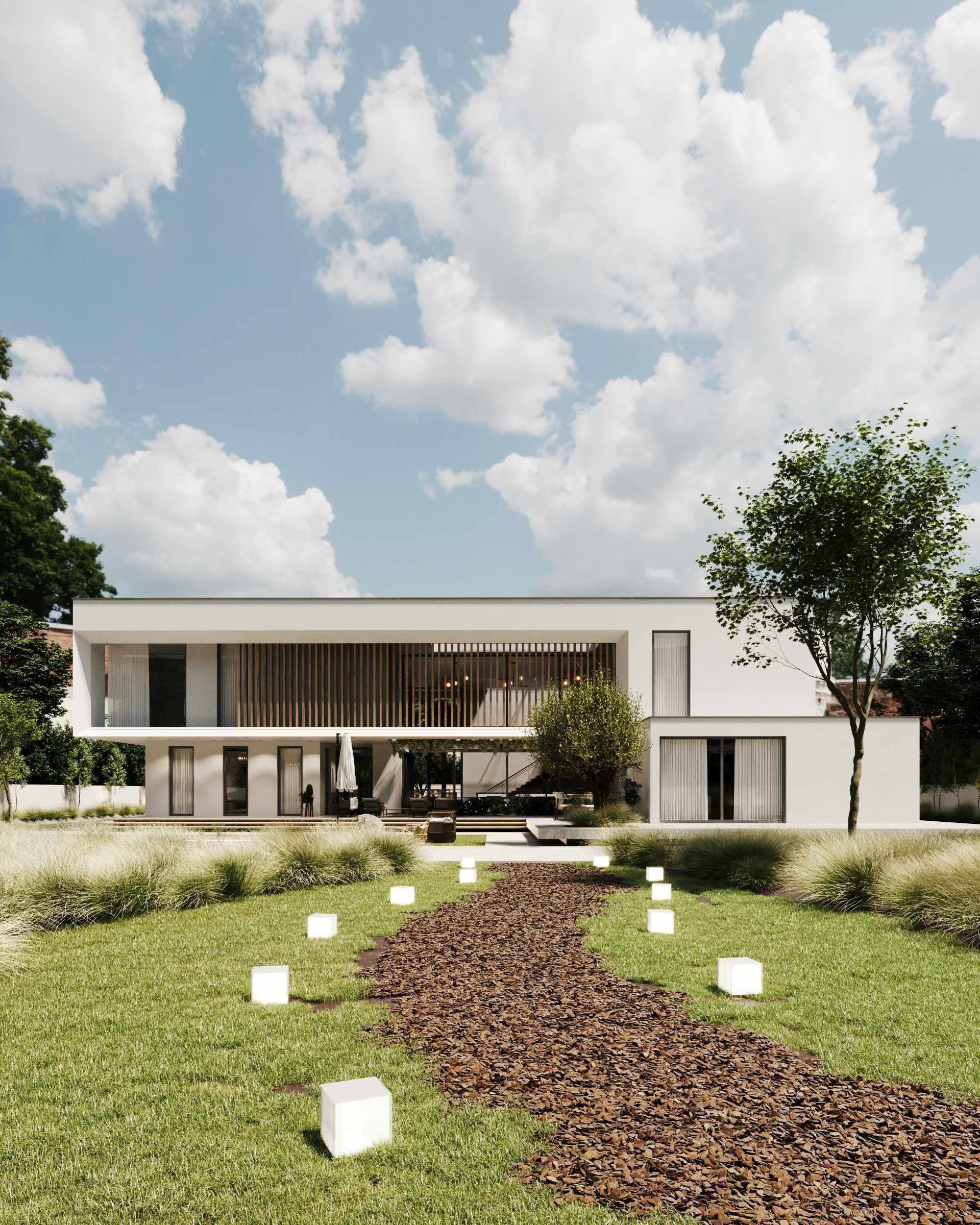Linear Villa in Modern Design by DAT