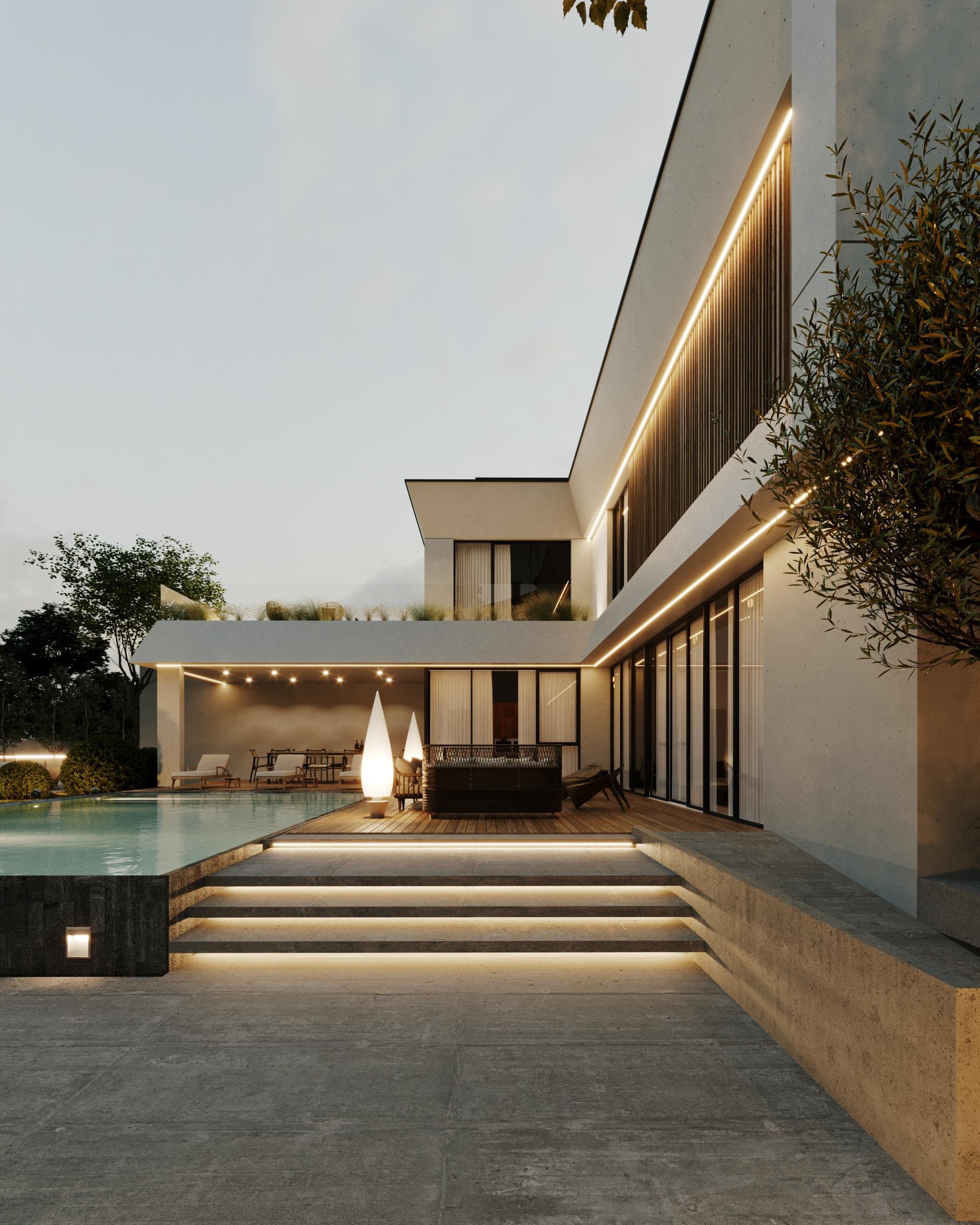 Modern Villa Design Minimalist by DAT